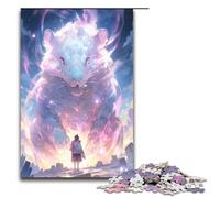 Puzzle 1000 pièces Jeux éducatifs Magnifique Ciel étoilé Zodiaque Rat Puzzle en Bois pour Adultes pour s'amuser en Famille et Jouer Le Soir 75 x 50 cm