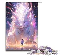 Puzzle 1000 pièces Jeux éducatifs Magnifique Ciel étoilé Zodiaque Rat Puzzle en Bois pour Adultes pour s'amuser en Famille et Jouer Le Soir 75 x 50 cm