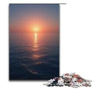 Puzzle 1000 pièces Jeux éducatifs Niveau de la mer à l'aube Puzzles pour Adultes Puzzle en Bois pour s'amuser en Famille et Jouer Le Soir 1000 pièces (38 x 26 cm)