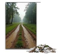 Puzzle 1000 pièces Jeux éducatifs Puzzles en Bois pour Adultes Route de Boue Rurale pour s'amuser en Famille et Jouer Le Soir 1000 pièces (75 x 50 cm)