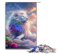 Puzzle 1000 pièces Jeux éducatifs Puzzles fantastiques Lion pour Adultes Puzzle en Bois pour s'amuser en Famille et Jouer Le Soir 1000 pièces