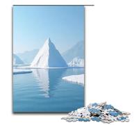 Puzzle 1000 pièces Jeux éducatifs Salt Lake White Puzzle en Bois pour Adultes pour s'amuser en Famille et Jouer Le Soir 1000 pièces (75 x 50 cm)