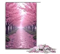 Puzzle 1000 pièces Jeux éducatifs Sentier des Fleurs de Cerisier Puzzle en Bois pour Adultes pour s'amuser en Famille et Jouer Le Soir 1000 pièces (75 x 50 cm)