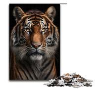 Puzzle 1000 pièces Jeux éducatifs Tigre Regarde dans Mes Yeux Puzzles pour Adultes Puzzle en Bois pour Le Plaisir en Famille et Les soirées de Jeux 75x50cm