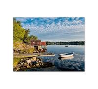 Puzzle 1000 Pièces, Jeux pour Adultes，Archipel sur la côte est suédoise，Puzzles Le Puzzle en Papier, Jeux Éducatifs, Ensembles De Puzzle pour La Famille（50x70cm）-F80