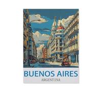 Puzzle 1000 Pièces, Jeux pour Adultes，Buenos Aires, Argentine，Puzzles Le Puzzle en Bois, Jeux Éducatifs, Ensembles De Puzzle pour La Famille（75x50cm）-O45