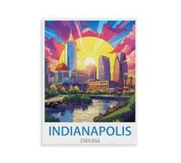 Puzzle 1000 Pièces, Jeux pour Adultes,Indianapolis Indiana,Puzzles Le Puzzle en Bois, Jeux Éducatifs, Ensembles De Puzzle pour La Famille(75x50cm)-P69