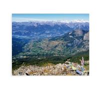 Puzzle 1000 Pièces, Jeux pour Adultes，Randonnée Autour de la vallée d'Ubaye (France)，Puzzles Le Puzzle en Bois, Jeux Éducatifs, Ensembles De Puzzle pour La Famille（75x50cm）-BC12