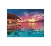 Puzzle 1000 Pièces, Jeux pour Adultes，Vivre Le présent，Puzzles Le Puzzle en Papier, Jeux Éducatifs, Ensembles De Puzzle pour La Famille（50x70cm）-C60