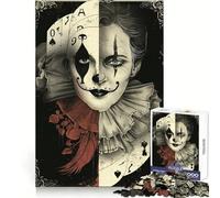 Puzzle 1000 pièces Joker à Deux Visages pour Adultes, Stimulant l'esprit, Relaxant et Confortable, Bords réguliers, Un Joli Cadeau (50x75cm)