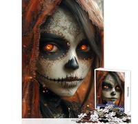 Puzzle 1000 pièces Jour des Morts Beauté Jeux de détente Découpe de précision Jouet Décoration Murale Offre spéciale comme Cadeau pour Toute la Famille (50x75cm)