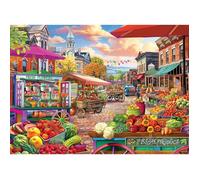Puzzle 1000 pièces : Jour du marché de la rue principale