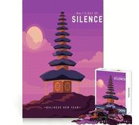 Puzzle 1000 pièces Journée du Silence à Bali pour Adultes, idéal pour stimuler la mémoire et se détendre, Cadeau Parfait (38x52cm)