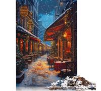 Puzzle 1000 pièces « Joyeux Noël en Ville » pour Adultes, Cadeau d'halloween, Jeu éducatif, défi, 1000 pièces (75 x 50 cm)