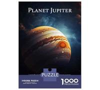 Puzzle 1000 Pièces Jupiter Planet Poster Puzzles pour Adolescents - Anti-Stress - Défi Éducatif - Cadeau d'anniversaire Unique 52x38cm/1000pcs