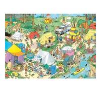 Jumbo Puzzle adulte Jan Van Haasteren – Camping dans les bois – 1000 pièces, carton 100% recyclé