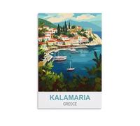 Puzzle 1000 pièces, Kalamaria Grèce Posters Puzzles pour Adultes 1000 pièces, Puzzle Classique Adolescents garçons Filles Puzzles 52x38cm