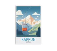 Puzzle 1000 pièces Kaprun Autriche, Un Cadeau Relaxant et Stimulant pour Adultes, Adolescents et Seniors (26 x 38 cm).