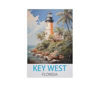 Puzzle 1000 Pièces，Key West Floride，pour Adultes Adolescents Scies Sauteuses 1000 Pièces Idéal pour La Relaxation Méditation Passe-Temps Cadeau d'anniversaire（50x70cm）-FT21