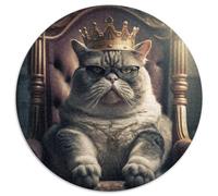 Puzzle 1000 pièces, King Cat, pour Adultes, Jeux en Famille, décoration à Faire soi-même, 67,5 x 67,5 cm