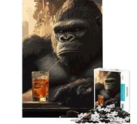 Puzzle 1000 pièces King Kong Cocktail Jeu addictif pour cultiver la Patience se détendre développer l'analyse et la logique Cadeau Artistique (Dimensions 38x52cm)