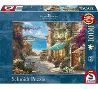 Puzzle 1000 pièces - Kinkade : Café sur la Riviera Italienne FR Schmidt