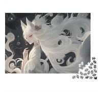 Puzzle 1000 pièces Kitsune Japonais Papier Éducatif Adulte Jeu de Réflexion Déco Murale Esprit Légendaire 70x50cm/1000pcs
