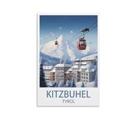 Puzzle 1000 pièces, Kitzbuhel Tyrol Posters Puzzles 1000 pièces pour Enfants Adultes Puzzle Familial Classique intérieur 38x26cm