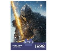 Puzzle 1000 Pièces Knight of The Flame Puzzle Adulte, Casse-tête, Découpe De Précision, Cadeau Unique pour Anniversaire Et Noël 38x26cm/1000pcs