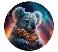 Puzzle 1000 pièces Koala Puzzles Ronds pour Adultes et Enfants Puzzles en Carton Grand Cadeau pour Adultes (Taille 67,5 x 67,5 cm)
