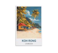 Puzzle 1000 pièces, Koh Rong Cambodge. Puzzle 1000 pièces pour Adolescents et Enfants. Jeu de Puzzle divertissant et Stimulant. 38 x 26 cm.