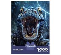 Puzzle 1000 Pièces Komodo Dragon Lightning Puzzles pour Adolescents Course De Vitesse Manuelle Activités Amusantes À La Maison Jeu Stimulant Et Jeu en Famille 70x50cm/1000pcs