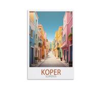 Puzzle 1000 pièces, Koper Slovenias Jigsaws Puzzles 1000 pièces pour Adolescents et Enfants, Jeu de Puzzle divertissant et Stimulant, 52 x 38 cm