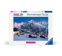 Ravensburger - Puzzle Adulte - Puzzle 1000 pièces - L‘Oberland bernois, Mürren (Puzzle Highlights) - Adultes et enfants à partir de 14 ans - Puzzle de qualité supérieure - Paysages & Nature - 12000254