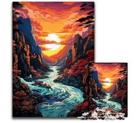 Puzzle 1000 pièces La beauté psychédélique colorée des Gorges d'Akachiho Puzzles Difficiles pour Adultes Activité familiale DIY Décoration d'intérieur Cadeau de Vacances 1000 pièces (75x50cm)
