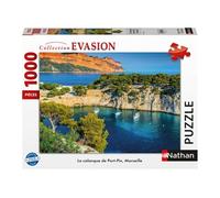 Puzzle 1000 pièces Nathan La calanque de Port-Pin, Marseille