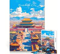 Puzzle 1000 pièces La Cité Interdite Un aperçu Jeu de réflexion créatif et Amusant Scène de Noël (38x26cm)