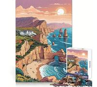 Puzzle 1000 pièces La Côte des Douze Apôtres pour Adultes Exercice Intelligent, détente paisible, Bords précis, Cadeau de Noël élégant (50x75cm)