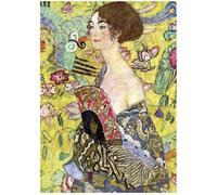 Educa - Puzzle de 1000 pièces pour Adultes | La Dame à l'éventail, Gustav Klimt. Mesure: 48 x 68 cm. Contient Environ de la Colle Fix Puzzle. À partir de 14 Ans (19932)