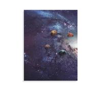 Puzzle 1000 pièces，La Formation des planètes du système Solaire，Puzzle 1000 Pieces Adultes Jouet de décompression intellectuel éducatif Puzzles Jeu de Famille Amusant pour Enfants（75x50cm）-AQ70