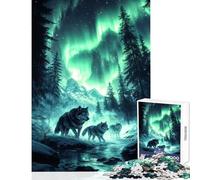 Puzzle 1000 pièces La Fraternité des Loups Jeu Anti-Stress Cadeau de Père Noël Secret Jeu éducatif Liste de souhaits avec Le Père Noël Dimensions 38x26cm