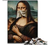 Puzzle 1000 pièces, La Joconde, Abstrait Un Casse-tête Stimulant pour Les Adolescents, idéal pour la décoration intérieure ou comme Cadeau (Taille 26x38cm)