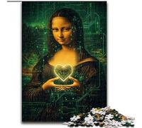 Puzzle 1000 pièces, La Joconde, Jeu créatif et décoration d'intérieur, idéal pour Noël, pour Les Adolescents, 50x75cm