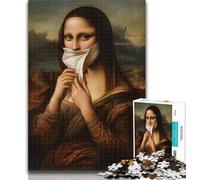 Puzzle 1000 pièces La Joconde, Puzzle Abstrait pour Adultes, activité Amusante pour la Maison, Jouets pour Les Jours de Pluie, Cadeaux d'anniversaire 50x75cm