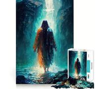 Puzzle 1000 pièces La Nature de Jésus pour Adultes, Jeu de logique et de Stimulation Cognitive, Anti-anxiété, découpe précise, Cadeau élégant (38x52cm)