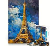 Puzzle 1000 pièces La Nuit étoilée à Paris pour Adolescents, idéal pour renforcer la mémoire, Simple et Amusant, avec des Bords de qualité Un Cadeau mémorable 38x52cm