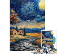 Puzzle 1000 pièces La Nuit étoilée d'août pour Adolescents idéal pour Passer Le Temps à la Maison Un défi Stimulant à relever et Un Cadeau Anti-Stress (38x26cm)