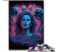 Puzzle 1000 pièces La Peur de l'inconnu Puzzles stimulants Parfait pour Les réunions de Famille, Les Anniversaires, Les Vacances Taille 38x26cm
