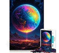Puzzle 1000 pièces La planète Terre Arc-en-Ciel pour Adolescents Stimule la mémoire Détente Bords précis 50x75cm