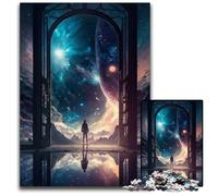 Puzzle 1000 pièces La Porte de l'Inconnu, décoration à Faire soi-même, défi cérébral, pour Adultes, Famille, Cadeau de Vacances, 26x38cm
